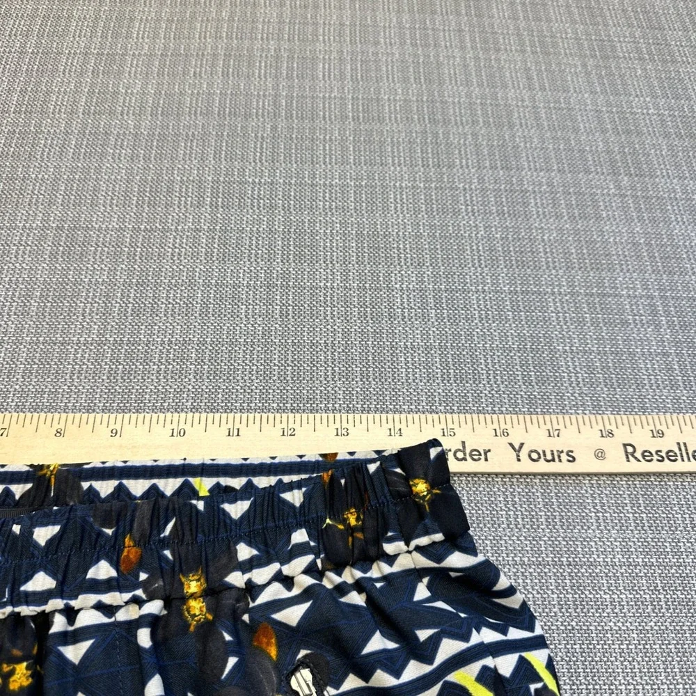 J. Crew Floral Print Turner Joggers Women size 2 Lined Geometric Pull On Pockets